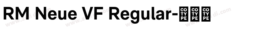 RM Neue VF Regular字体转换